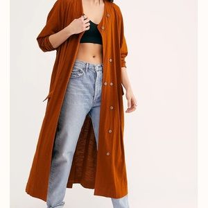 Free People Until Now Longline Duster Cardigan